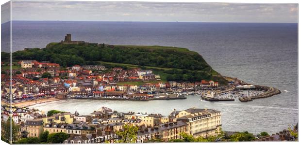 Scarborough from Oliver's Mount Canvas Print by Tom Gomez