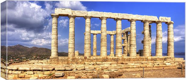 The Temple of Poseidon Canvas Print by Tom Gomez