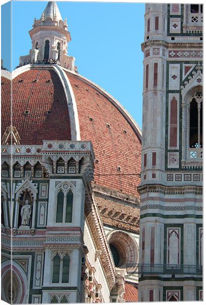 Duomo and Campanile Tower, Florence Canvas Print by Tom Gomez