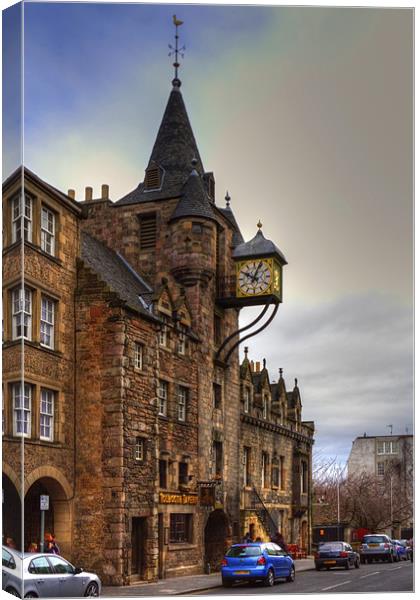The Tolbooth at the Canongate Canvas Print by Tom Gomez