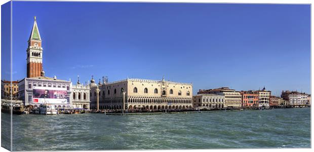 The Fondamente Riva degli Schiavoni Canvas Print by Tom Gomez