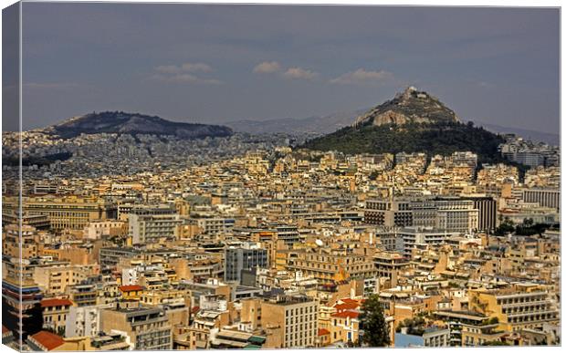 Mount Lycabettus Canvas Print by Tom Gomez