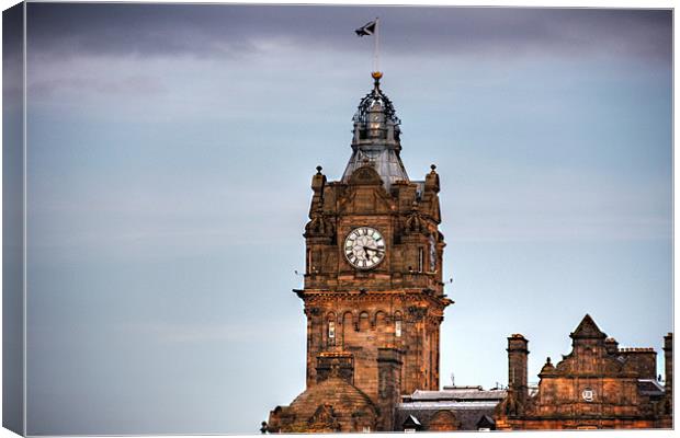 Balmoral Clock Tower Canvas Print by Tom Gomez