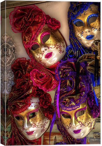 Venetian Masquerade Masks Canvas Print by Tom Gomez