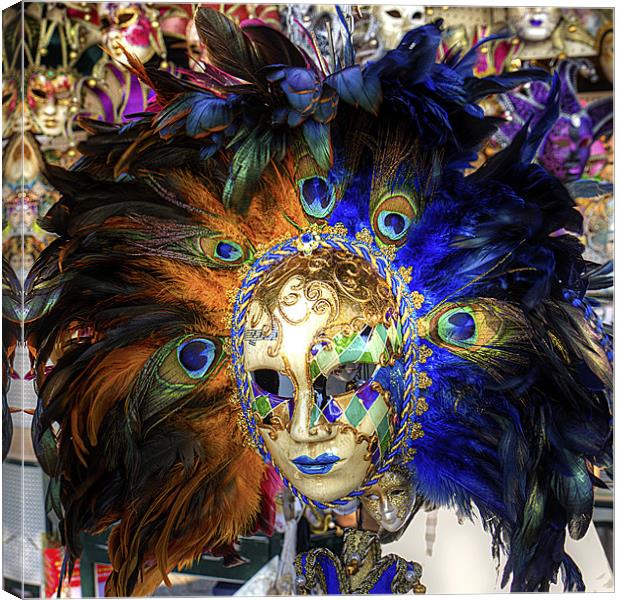 Venetian Carnival Mask Canvas Print by Tom Gomez