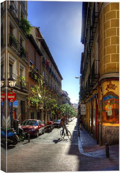 Old Streets of Madrid Canvas Print by Tom Gomez