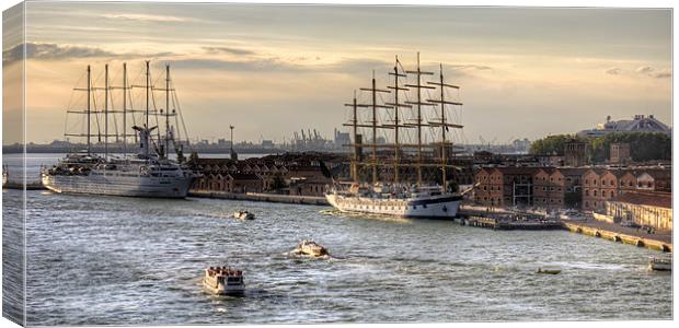 When 4 masts are just not enough Canvas Print by Tom Gomez