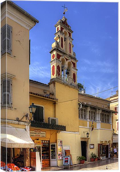 Aghios Vasilios Church Canvas Print by Tom Gomez