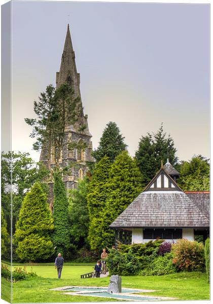 Ambleside Parish Church Canvas Print by Tom Gomez