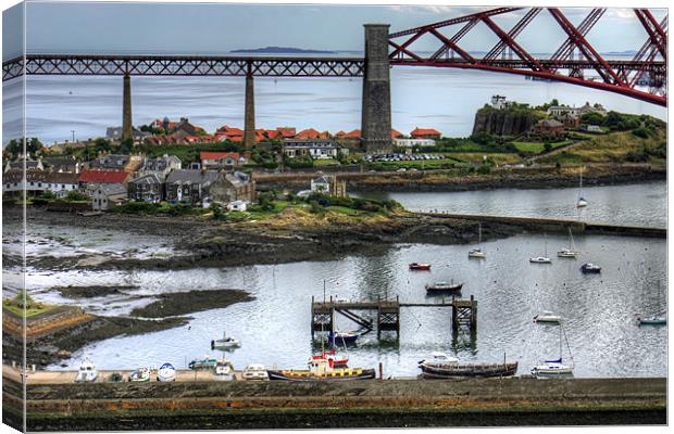 North Queensferry Harbour Canvas Print by Tom Gomez