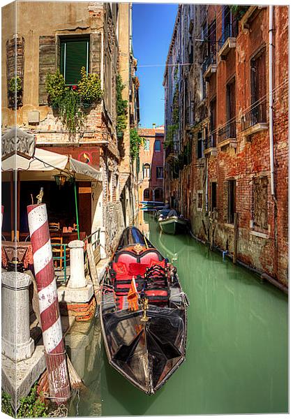 The absent Gondolier Canvas Print by Tom Gomez
