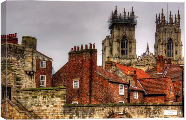 The rooftops of York Canvas Print by Tom Gomez