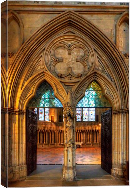 Chapter House Door Canvas Print by Tom Gomez