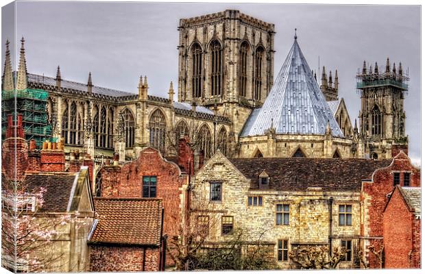The Minster from the City Walls Canvas Print by Tom Gomez