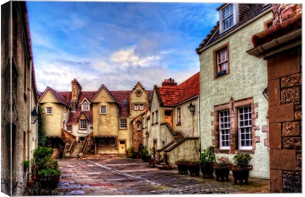 At the bottom of the Royal Mile Canvas Print by Tom Gomez