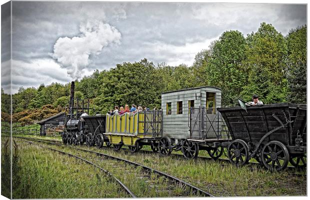 Replica Steam Elephant Canvas Print by Tom Gomez