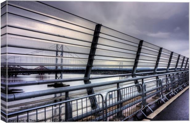 View from the Queensferry Crossing Canvas Print by Tom Gomez