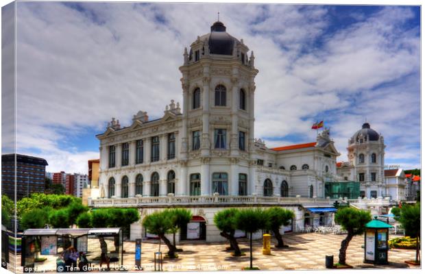 Gran Casino del Sardinero Canvas Print by Tom Gomez