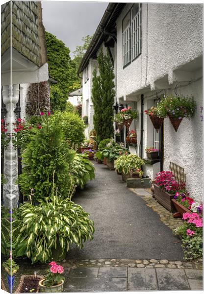 Hawkshead Alley Canvas Print by Tom Gomez