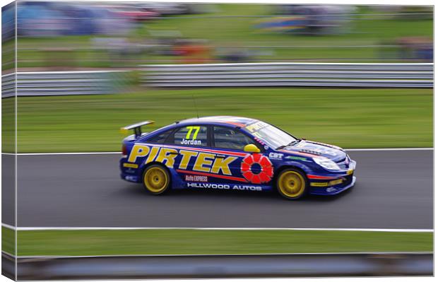 Touring Cars - Jordan 77 Canvas Print by mike radcliffe