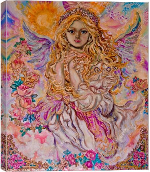 Yumi Sugai. Archangel Raphael. Canvas Print by Yumi Sugai
