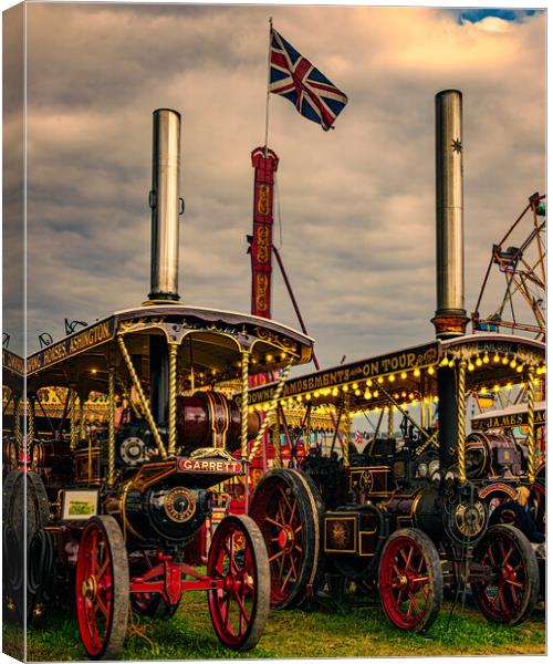 Classic British Steam Tractors Canvas Print by Chris Lord