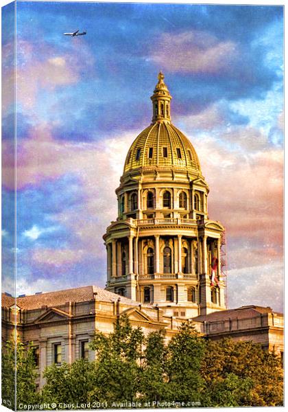 Capitol Dome at Sunset Canvas Print by Chris Lord