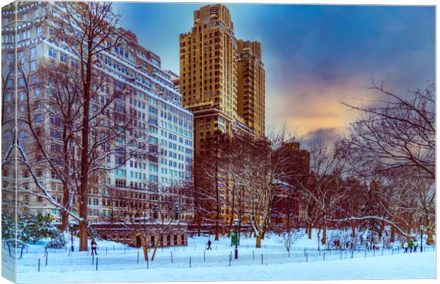 Snow Day On The West Side Canvas Print by Chris Lord