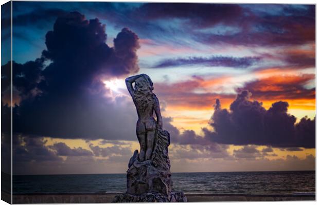 Sunrise In Gibara, East Cuba Canvas Print by Chris Lord