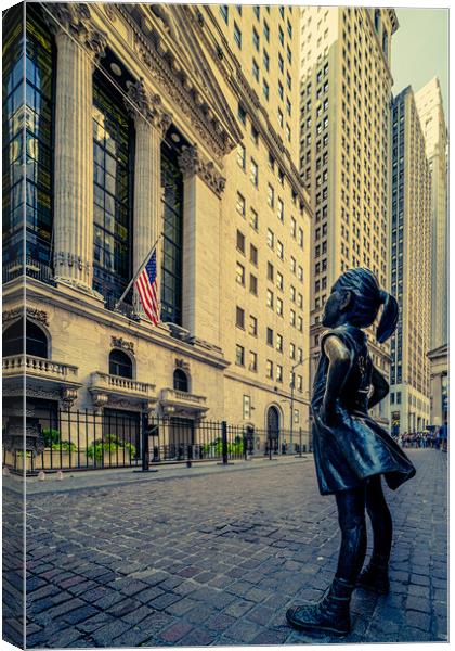 Fearless Girl Canvas Print by Chris Lord