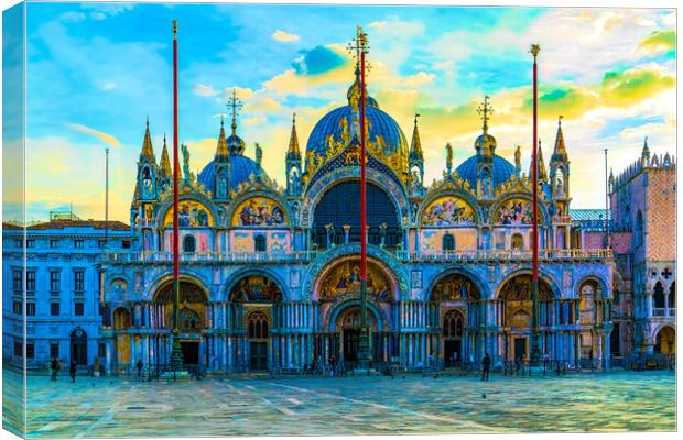 Basilica San Marco Canvas Print by Chris Lord