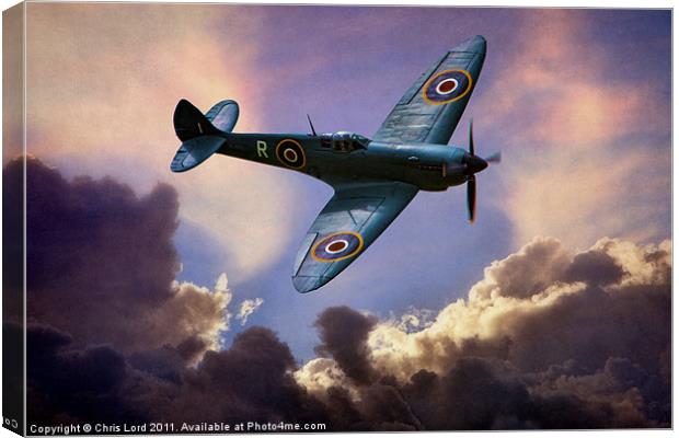 Spitfire Canvas Print by Chris Lord