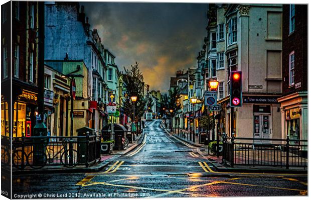 Wet Morning in Kemp Town Canvas Print by Chris Lord