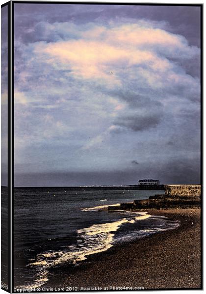 One Morning In Brighton Canvas Print by Chris Lord