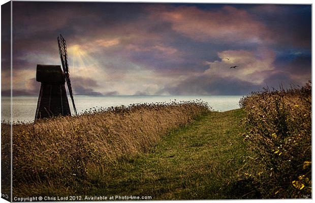 Over the Hill and Down to the Sea Canvas Print by Chris Lord