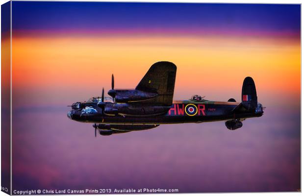 Lancaster at Dawn Canvas Print by Chris Lord