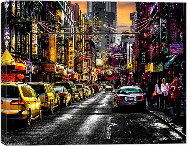 Chinatown Sunset Canvas Print by Chris Lord