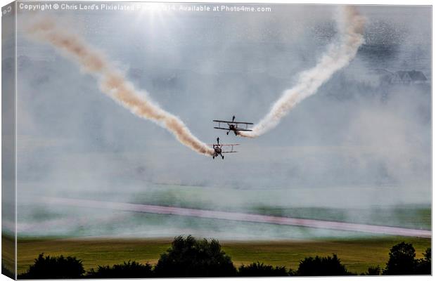  Barnstormers, Late Afternoon Smoking Session! Canvas Print by Chris Lord