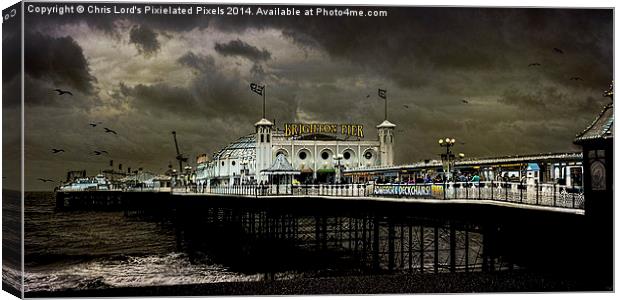  Another Chilly Day In Brighton Canvas Print by Chris Lord
