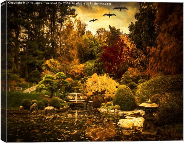  Fantasy Asian Landscape Canvas Print by Chris Lord