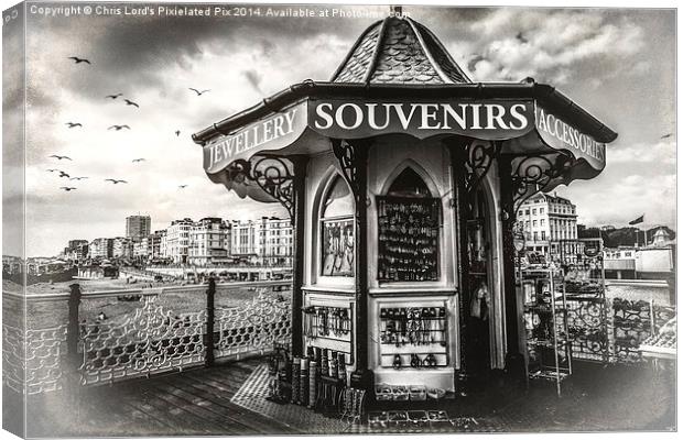  Souvenirs On The Pier At Brighton Canvas Print by Chris Lord