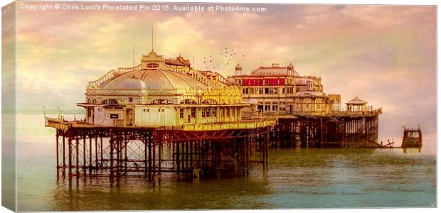 The Last Days Of The West Pier Canvas Print by Chris Lord