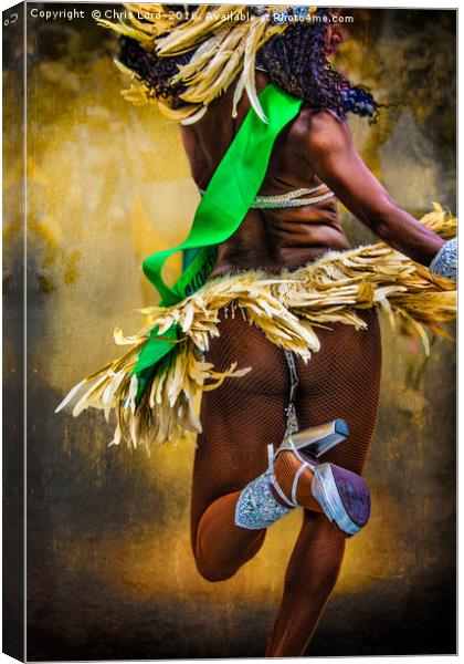 The Samba Dancer Canvas Print by Chris Lord