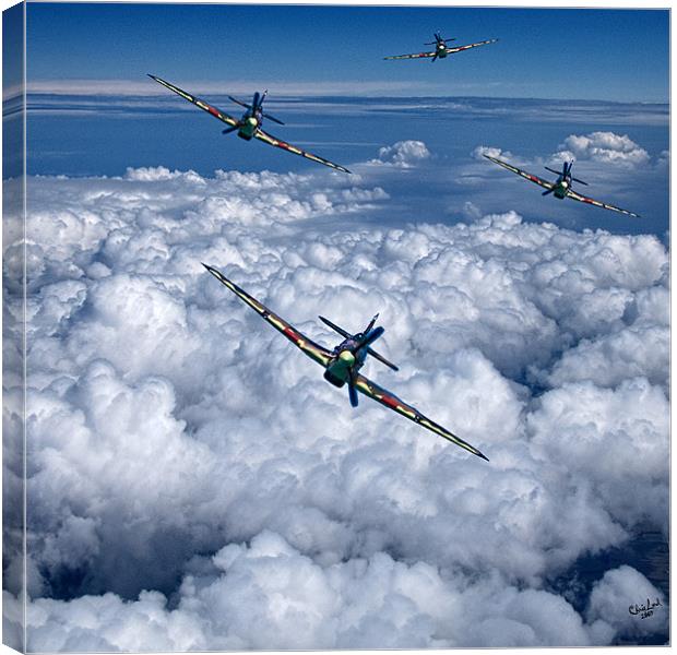 Hurricanes On Your Tail Canvas Print by Chris Lord