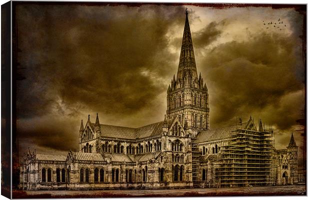 Salisbury Cathedral Canvas Print by Chris Lord