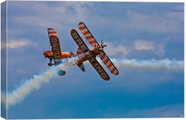 The Breitling Biplanes Canvas Print by Chris Lord