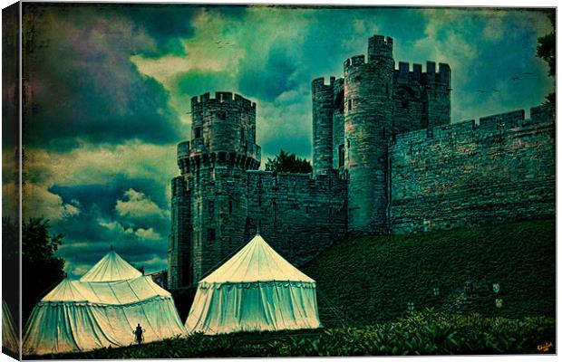 The Gateway Towers At Warwick Castle Canvas Print by Chris Lord