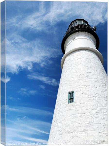 Cape Elizabeth Lighthouse, Maine Canvas Print by David Harker
