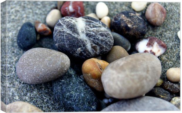 Aegean pebbles Canvas Print by Karl Butler
