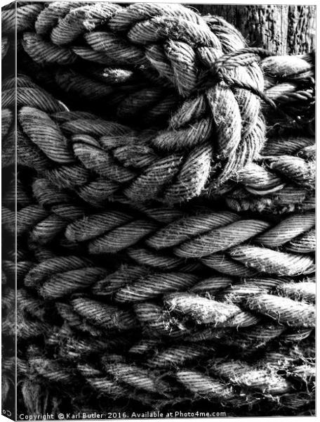 At the end of the rope Canvas Print by Karl Butler